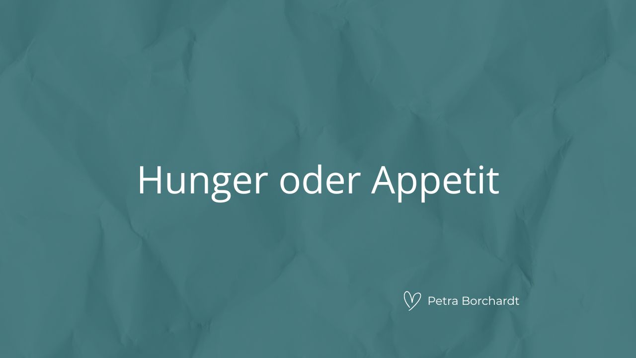 Hunger oder Appetit – der entscheidende Unterschied